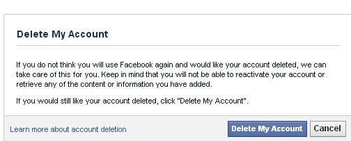 Delete Your Facebook Account Permanently Computer Tips