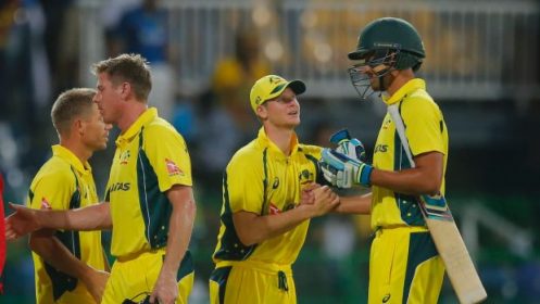 Australia wins over Srilanka in first one day match by three wickets