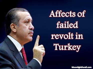 Affects of failed revolt in turkey