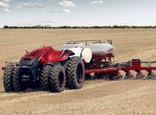 Self driving tractor ready to work without a farmer