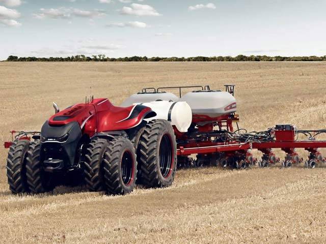 Self driving tractor ready to work without a farmer
