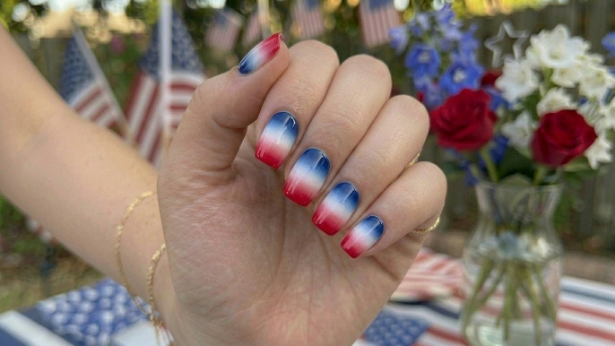 Red, White & Blue Ombre
