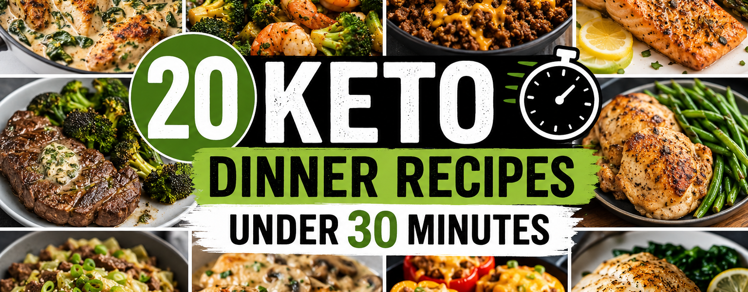 20 Keto Dinner Recipes Under 30 Minutes
