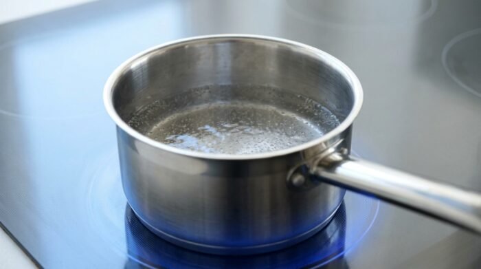 simmer water