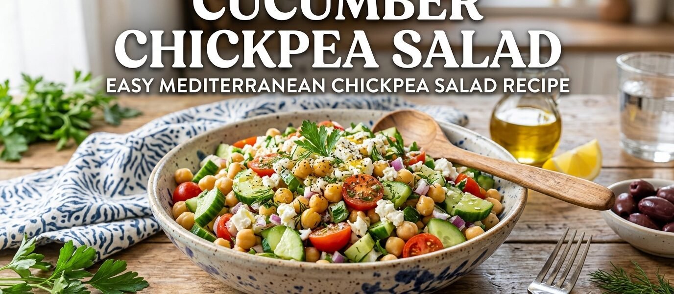 Cucumber Chickpea Salad