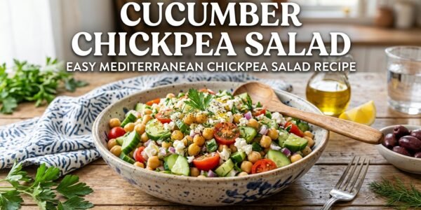 Cucumber Chickpea Salad